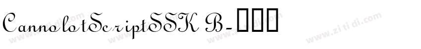 CannolotScriptSSK B字体转换